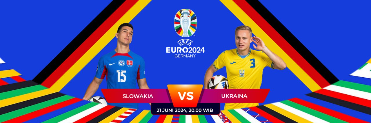 PREDIKSI BOLA MENANG PASTI | SLOVAKIA vs UKRAINA | 21 Juni 2024